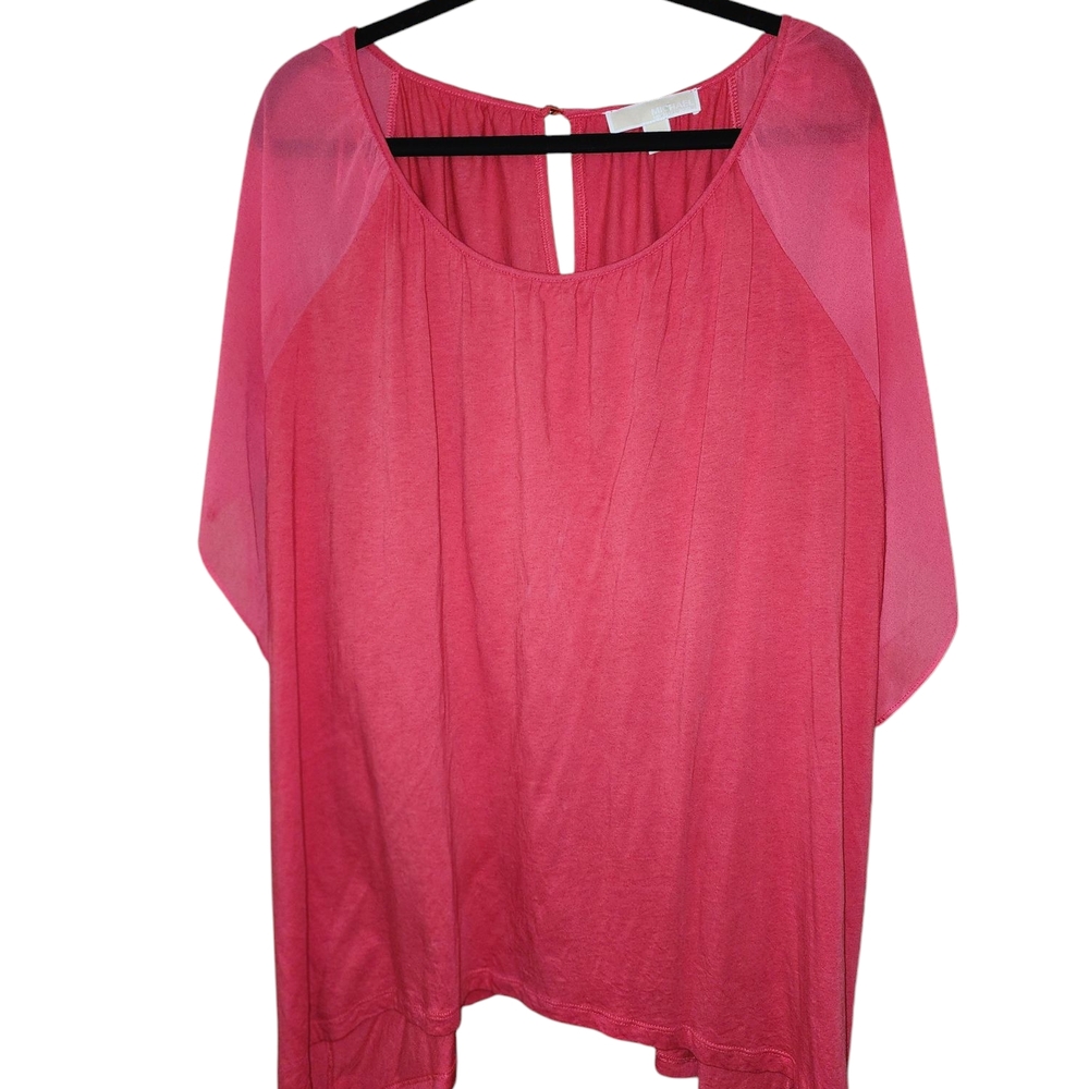 2/30 Michael Kors Pink Blouse - Picture 1 of 4